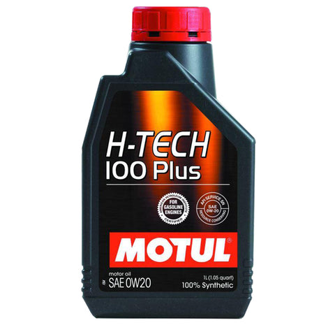 1 Litre Bottle Of Motul H-Tech 0W20 100% Synthetic Oil