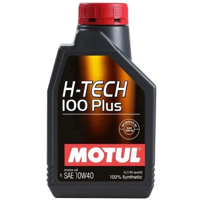 1 Litre Bottle Of Motul H-Tech 100 Plus 10W40 100% Synthetic Oil