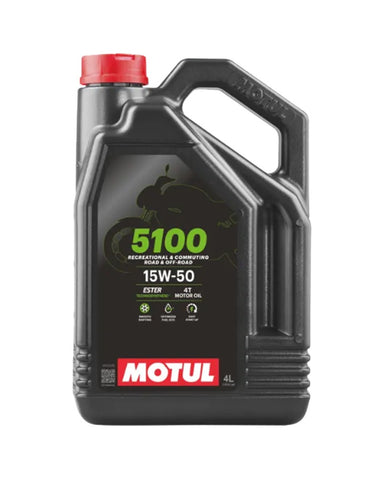 4 Litre Bottle Of Motul 5100 4 Stroke 15W50 Oil