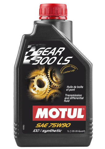 1 Litre Bottle of Motul Gear 300Ls 75W90 100% Synthetic Gear Oil