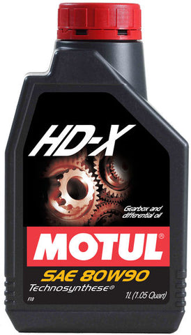 1 Litre Bottle Of Motul Hd-X 80W90 Semi Synthetic Gear Oil