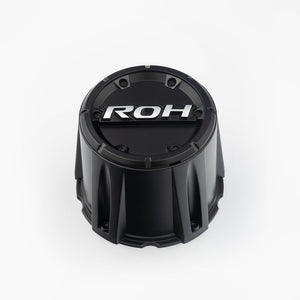 ROH Black Track Steel Wheel 2 Piece Black Centre Cap To Suit 5X150 PCD