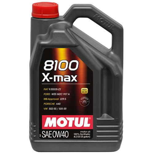 4 Litre Bottle Of Motul 8100 X Max 0W40 Oil