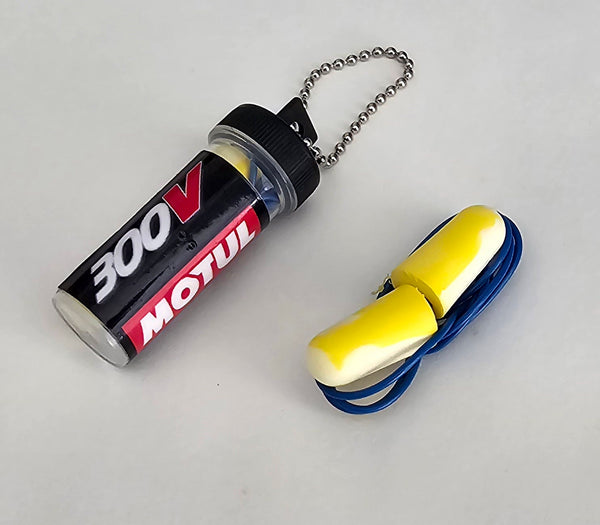 Motul 300V Limited Edition Reusable Ear Plugs In Carry Case On Chain