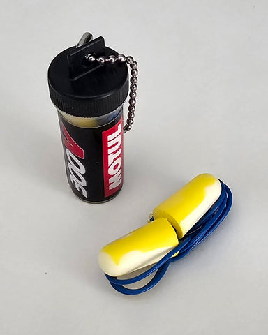 Motul 300V Limited Edition Reusable Ear Plugs In Carry Case On Chain