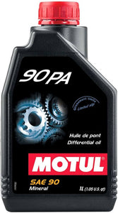 1 Litre Bottle Of Motul 90 Pa Limited Slip Differential Oil