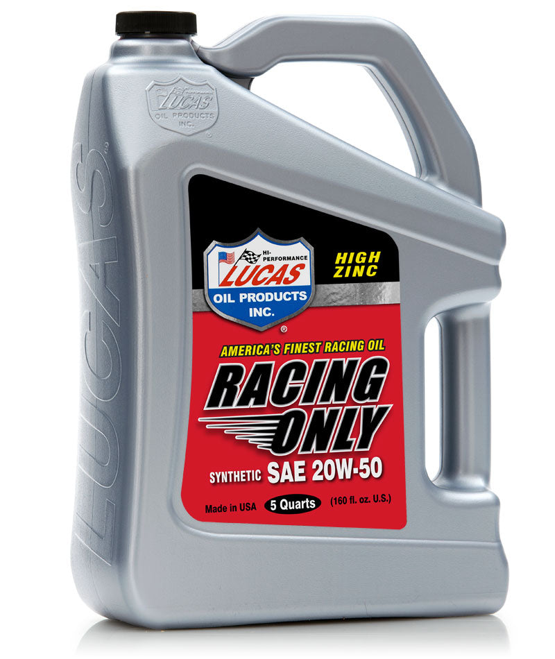Lucas Oil SAE 20w50 Racing Engine Oil - 5 Quart