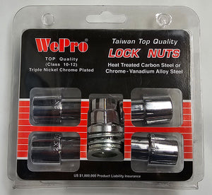 Wepro 12X1.5 Thread Shank Style Locknut Set With Washer