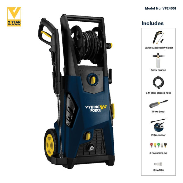 Vyking Force 2400W 2465PSI Water Blaster / Electric Induction Pressure Washer