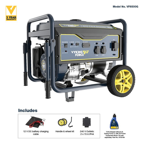 Vyking Force 7.5KVA 6500W Petrol Generator