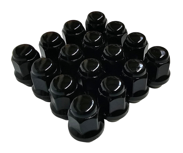 High Quality Black Painted Tapered Seat Steel Wheel Nuts