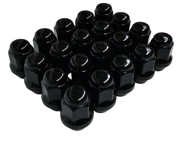 High Quality Black Painted Tapered Seat Steel Wheel Nuts