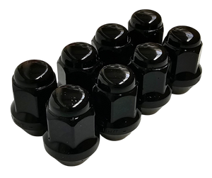High Quality Black Painted Tapered Seat Steel Wheel Nuts