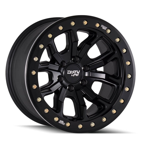 17X9 Dirty Life Dual Tek DT-2 Matt Black Alloy Wheel "6X139 PCD With 12N Offset"