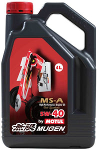 4 Litre Bottle Of Mugen By Motul MS-A 5W40 100% Synthetic Oil