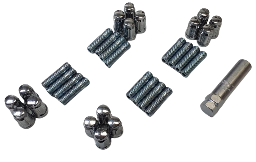 Bmw & Mazda Wheel Stud Conversion Kit With Wheel Nuts - 20 Stud