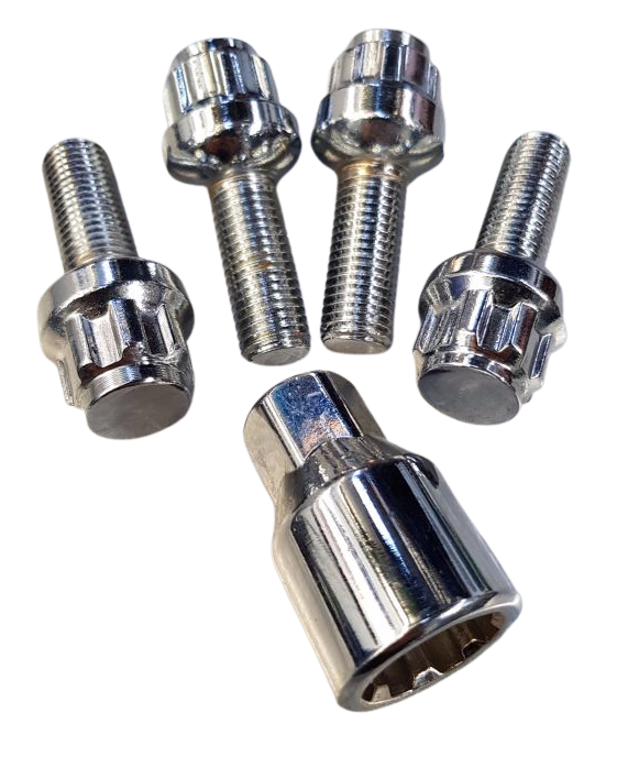 Mr Lugnut 12X1.5 Ball Seat Lock Stud Set For Bmw/Mercedes/Vw/Audi