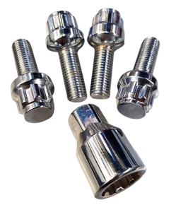 Mr Lugnut 12X1.5 Ball Seat Lock Stud Set For Bmw/Mercedes/Vw/Audi