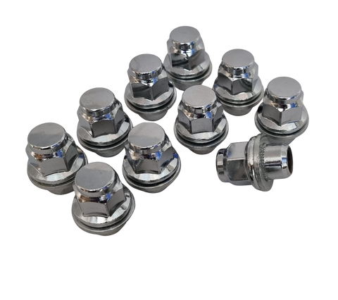 High Quality Chrome Plated Shank Style Wheel Nuts For OEM Mitsubishi Mag Wheels