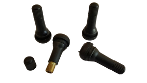 Set Of 4 Tr413 Standard Length Tyre Valve Stems & Caps