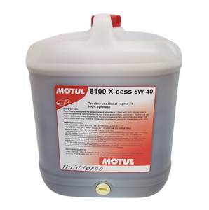 20 Litre Container Of Motul 8100 X-Cess 5W40 100% Synthetic Oil