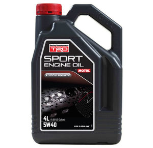 4 Litre Bottle Of Motul TRD Sport 5W40 Performance Gasoline Engine Oil