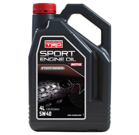 4 Litre Bottle Of Motul TRD Sport 5W40 Performance Gasoline Engine Oil