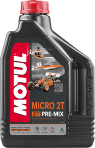 2 Litre Bottle Of Motul Micro 2T 2 Stroke Oil " Methanol"