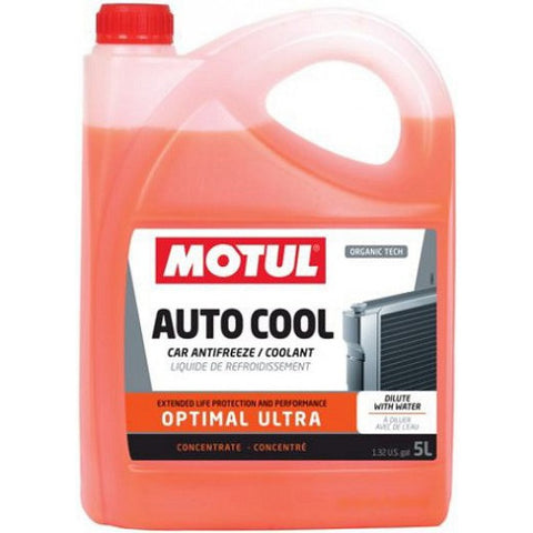 5 Litre Bottle Of Motul Autocool Optimal Ultra Concentrated Antifreeze
