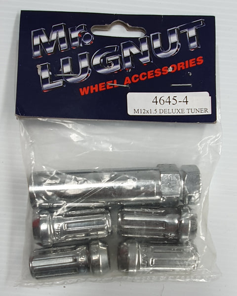 Mr Lugnut 12X1.5 Thread Closed Ended Tapered Seat 8 spline deluxe Lock Set