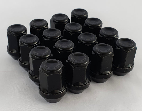 High Quality Black Painted Tapered Seat Steel Wheel Nuts