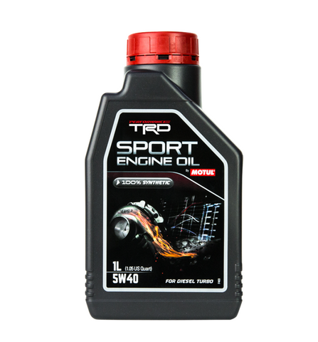 1 Litre Bottle Of Motul TRD Sport 5W40 Performance Diesel Engine Oil