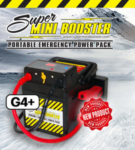 12 Volt Super Mini Booster G4 - 80W / 1200 Amp Jumpstart Pack