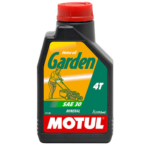 1 Litre Bottle Of Motul Garden 4T Sae 30 Oil