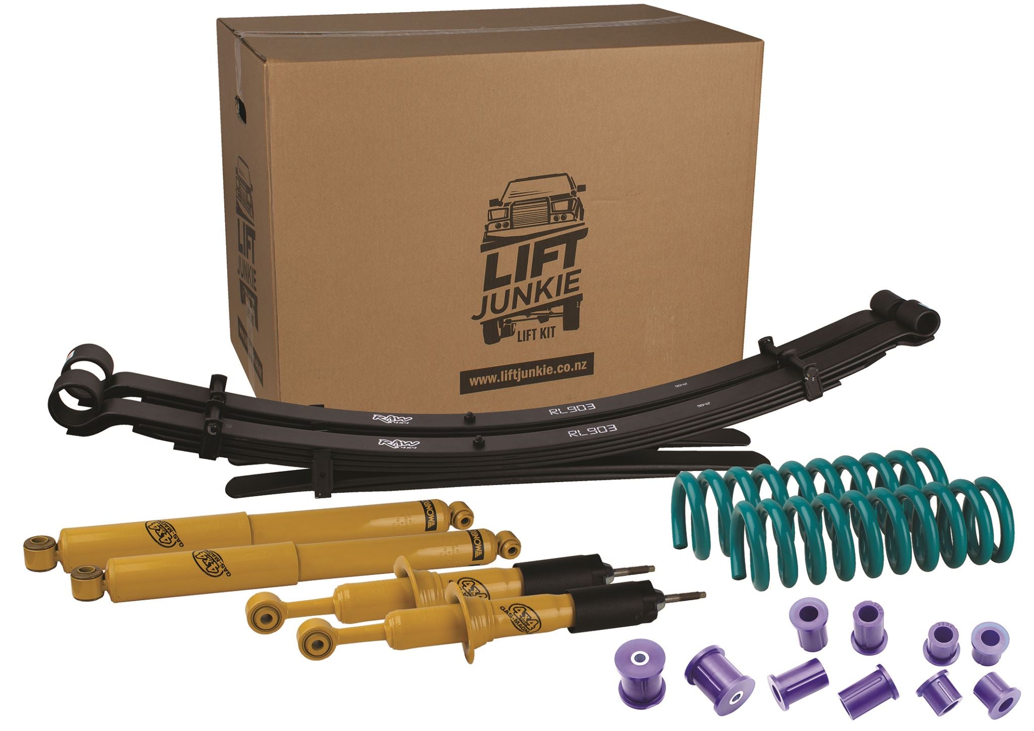 Lift Junkie Holden Colorado RG / Isuzu Dmax 2012 On  "2" Lift Kit Options"