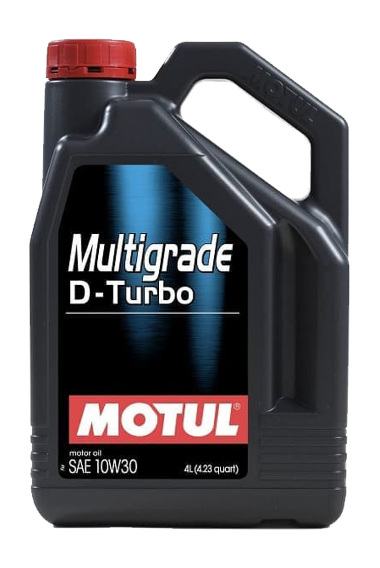 4 Litre Bottle Of Motul 10W30 Multigrade D-Turbo Oil
