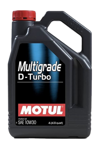 4 Litre Bottle Of Motul 10W30 Multigrade D-Turbo Oil