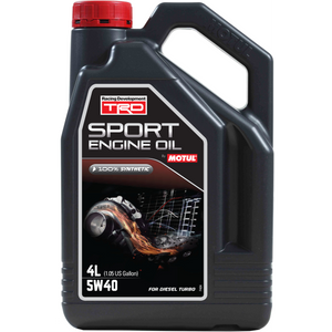 4 Litre Bottle Of Motul TRD Sport 5W40 Performance Diesel Engine Oil
