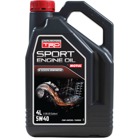 4 Litre Bottle Of Motul TRD Sport 5W40 Performance Diesel Engine Oil